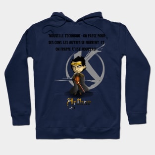 New technique: we pass for idiots, the others laugh, and we hit. It's new. Hoodie